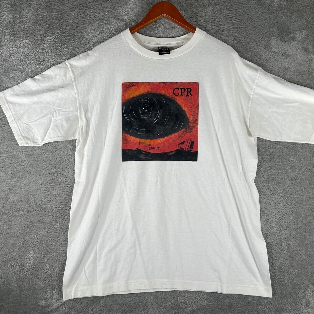 CPR Crosby Pevar Raymond Shirt Mens 2XL White Just Like Gravity Band Tour 2001